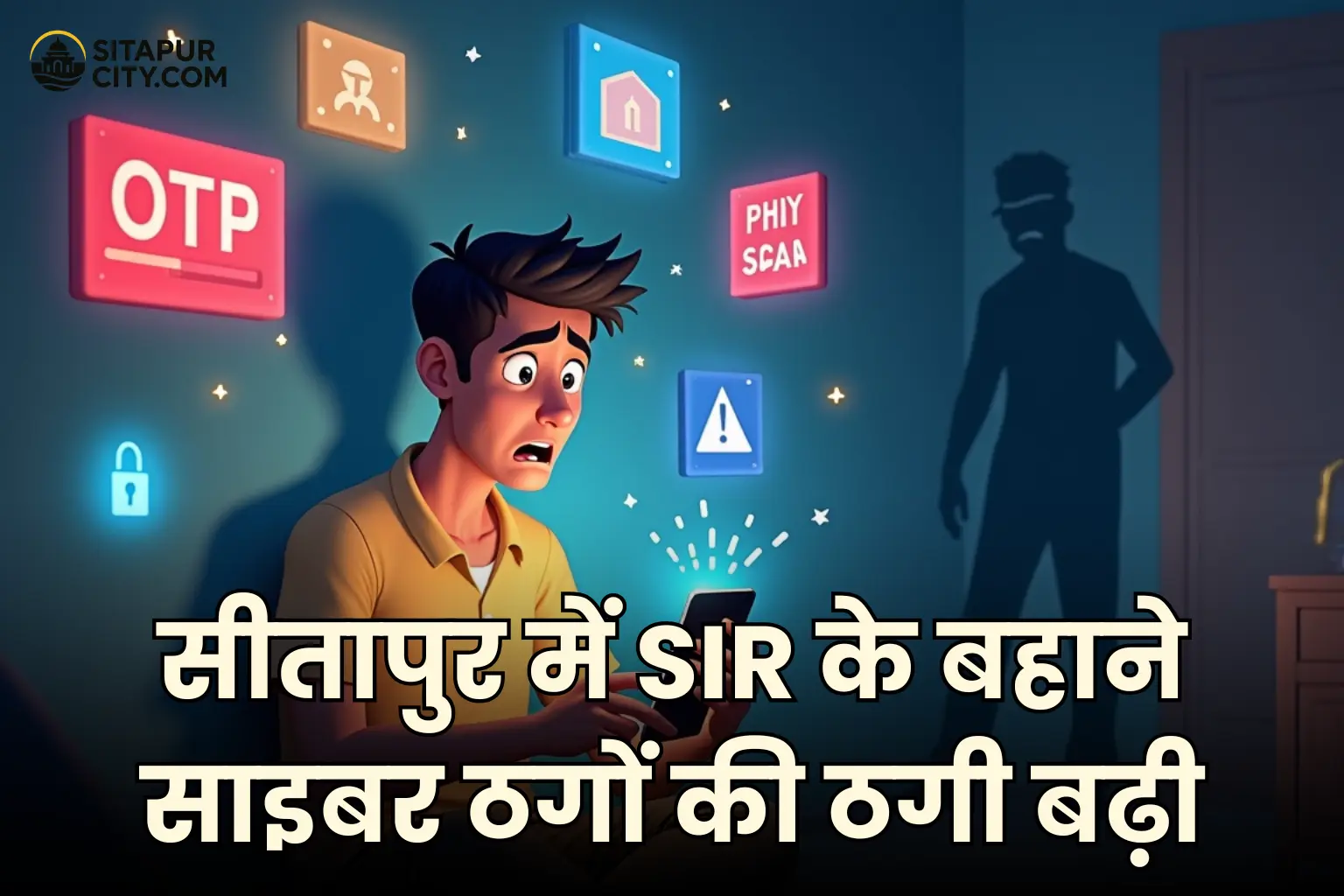 cyber fraud in sitapur through sir calls