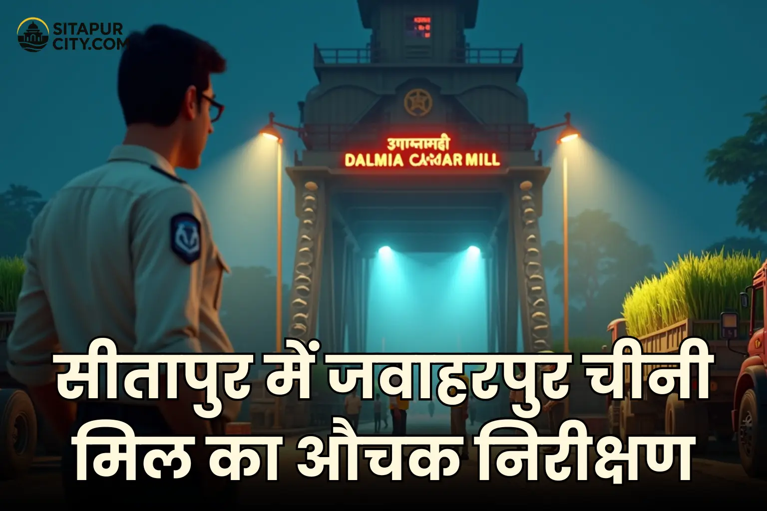 ditapur dm inspection jawaharpur sugar mill