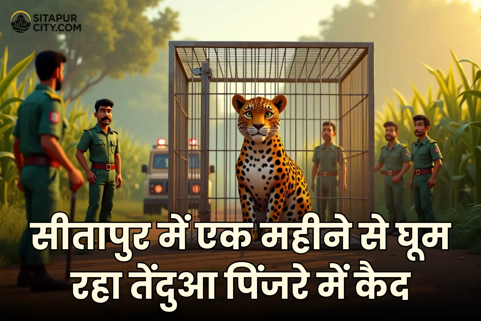 leopard captured in sitapur