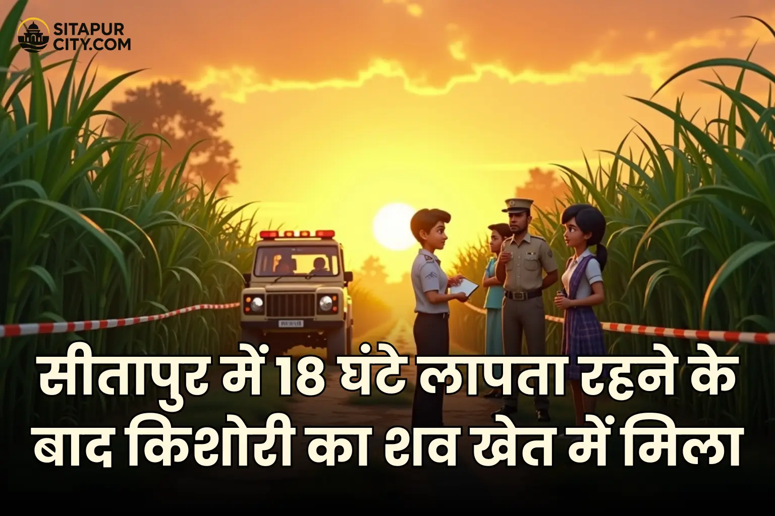 missing girl body found in field sitapur news