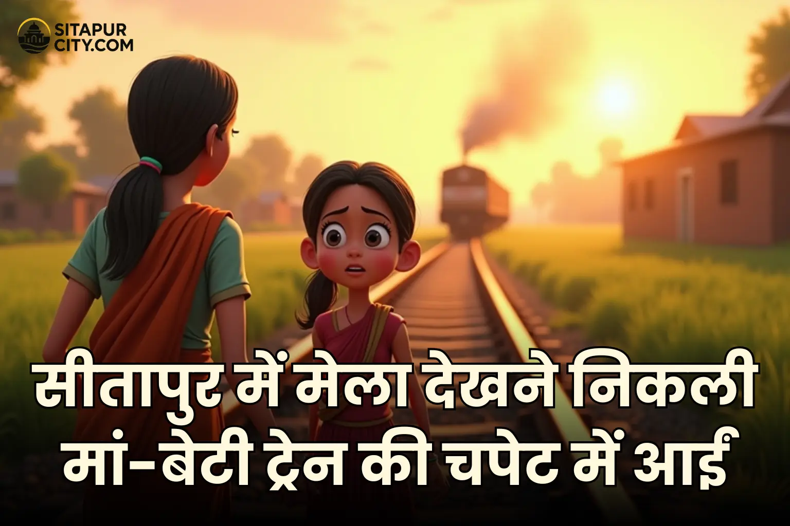 mother daughter died in sitapur train accident