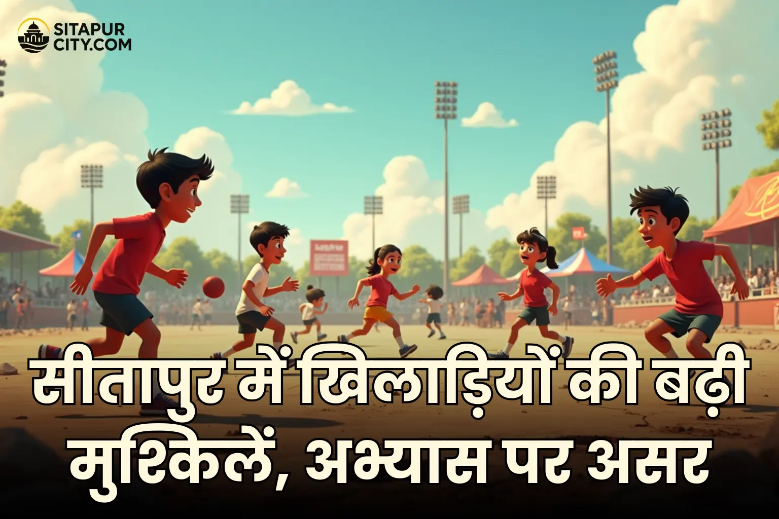 sitapur sports stadium issue