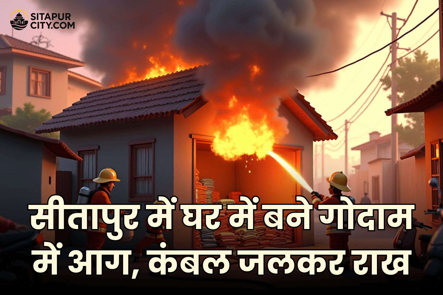 sitapur warehouse fire incident