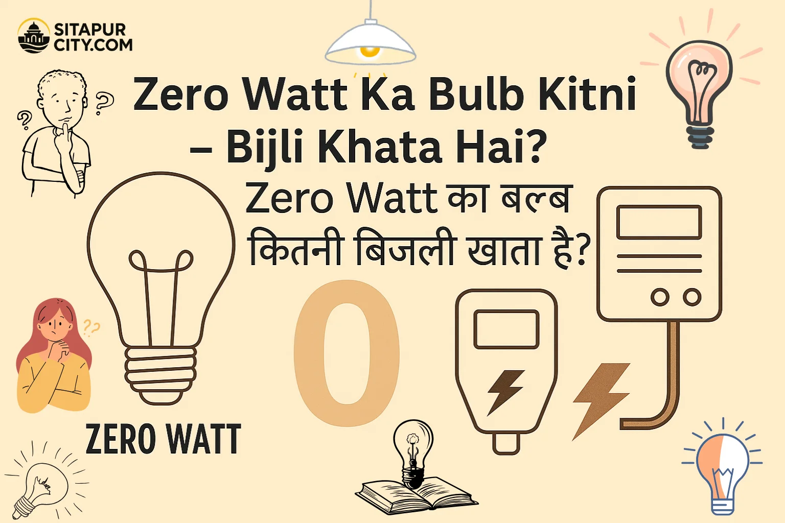 zero watt ka bulb kitni bijli khata hai?