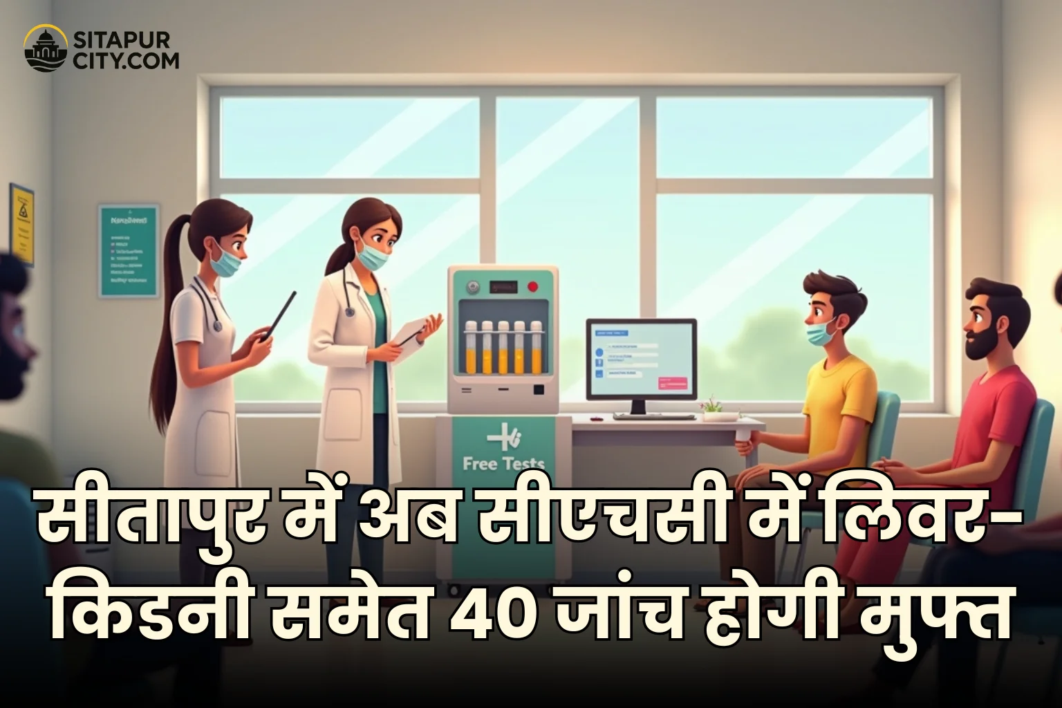 free medical tests at chc sitapur