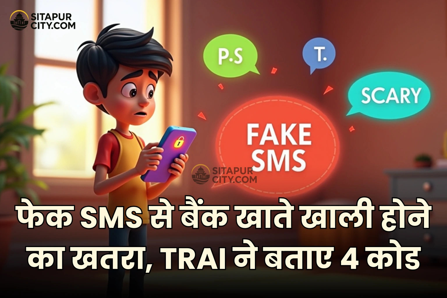 how to identify fake sms trai