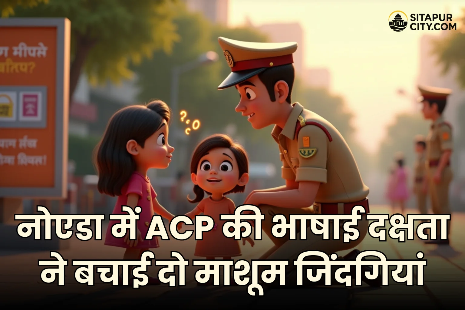 noida acp linguistic skills rescue missing girls