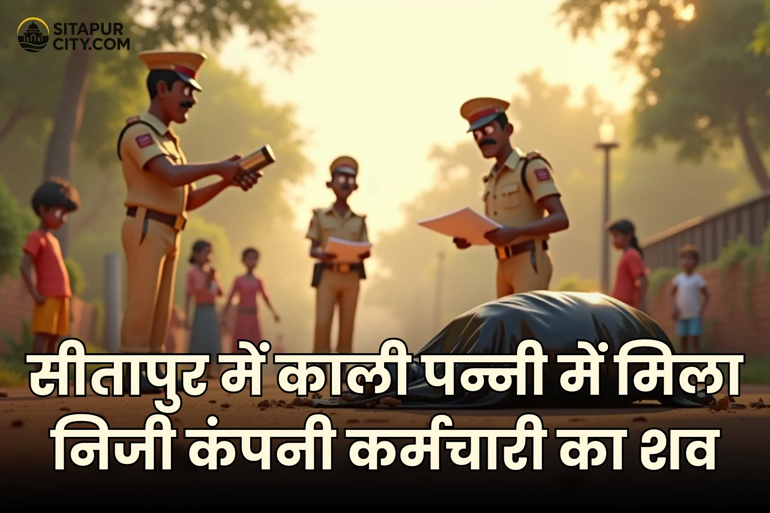 private company employee dead body wrapped in black foil